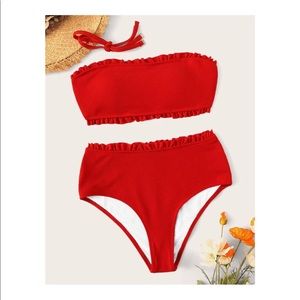 Red Shein Swim Suit